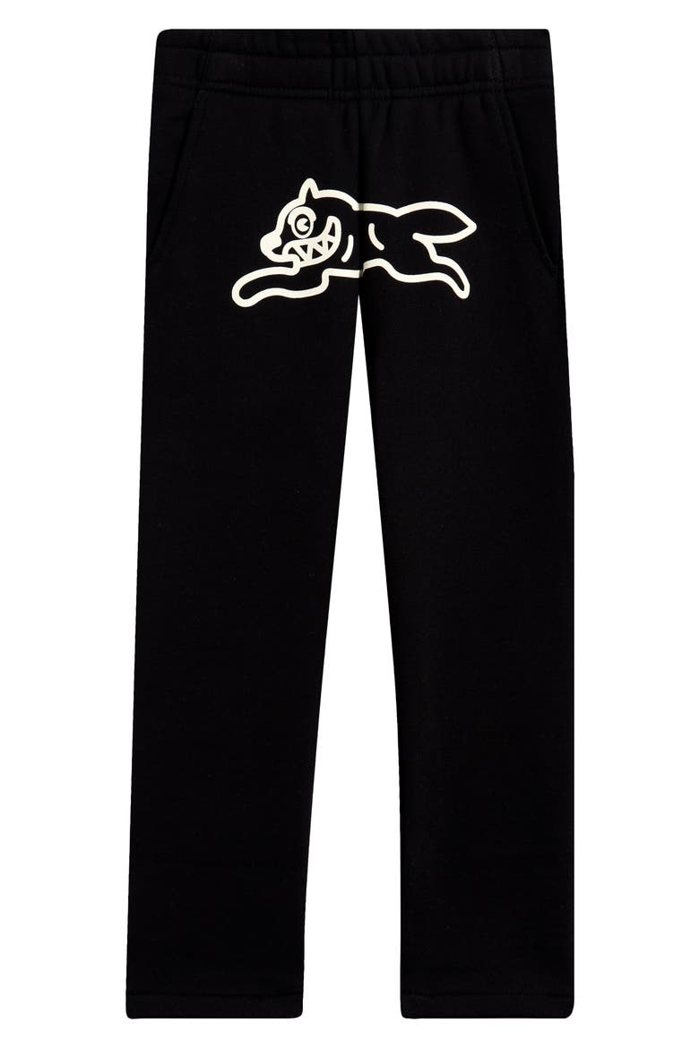 Kids' Running Dog Icon Sweatpants, Main, color, BLACK