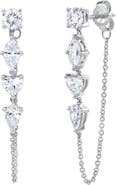 LuvMyJewelry Elenya 14K Gold Lab Grown Diamond Drop Earrings - 2 Ct