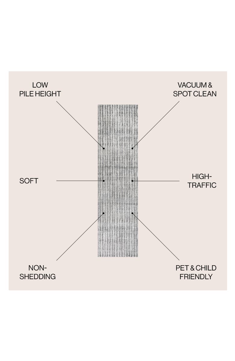 JONATHAN Y Skoura Modern Bold Stripe Area Rug, Alternate, color, Beige/Dark Gray