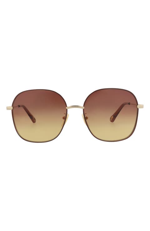 59mm Square Sunglasses