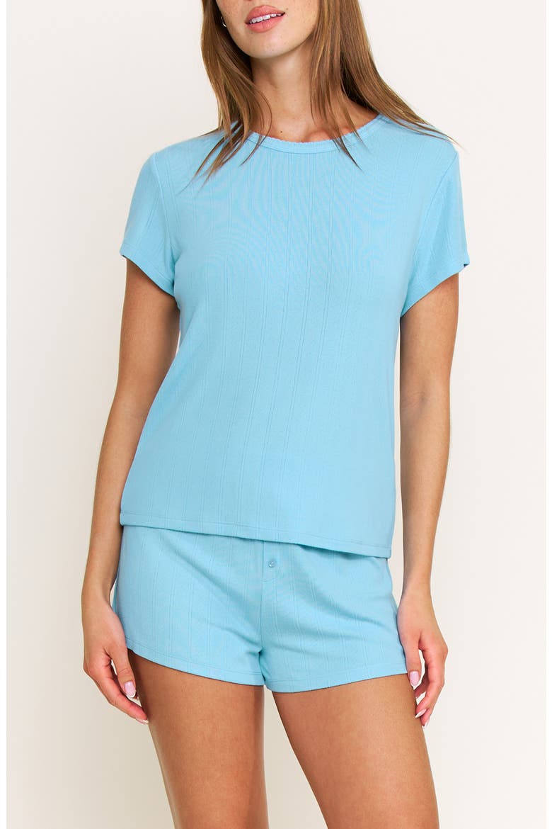 Blissful Pointelle Short Pajamas, Main, color, OCEAN