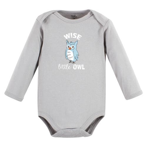 Touched By Nature 5pk Long Sleeve Organic Bodysuits In Multi