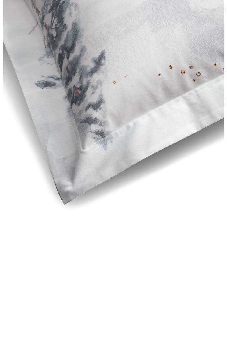 Snowy pillowcase, Alternate, color, White