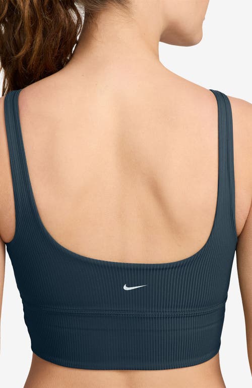 Nike Zenvy Rib Dri-fit Longline Sports Bra