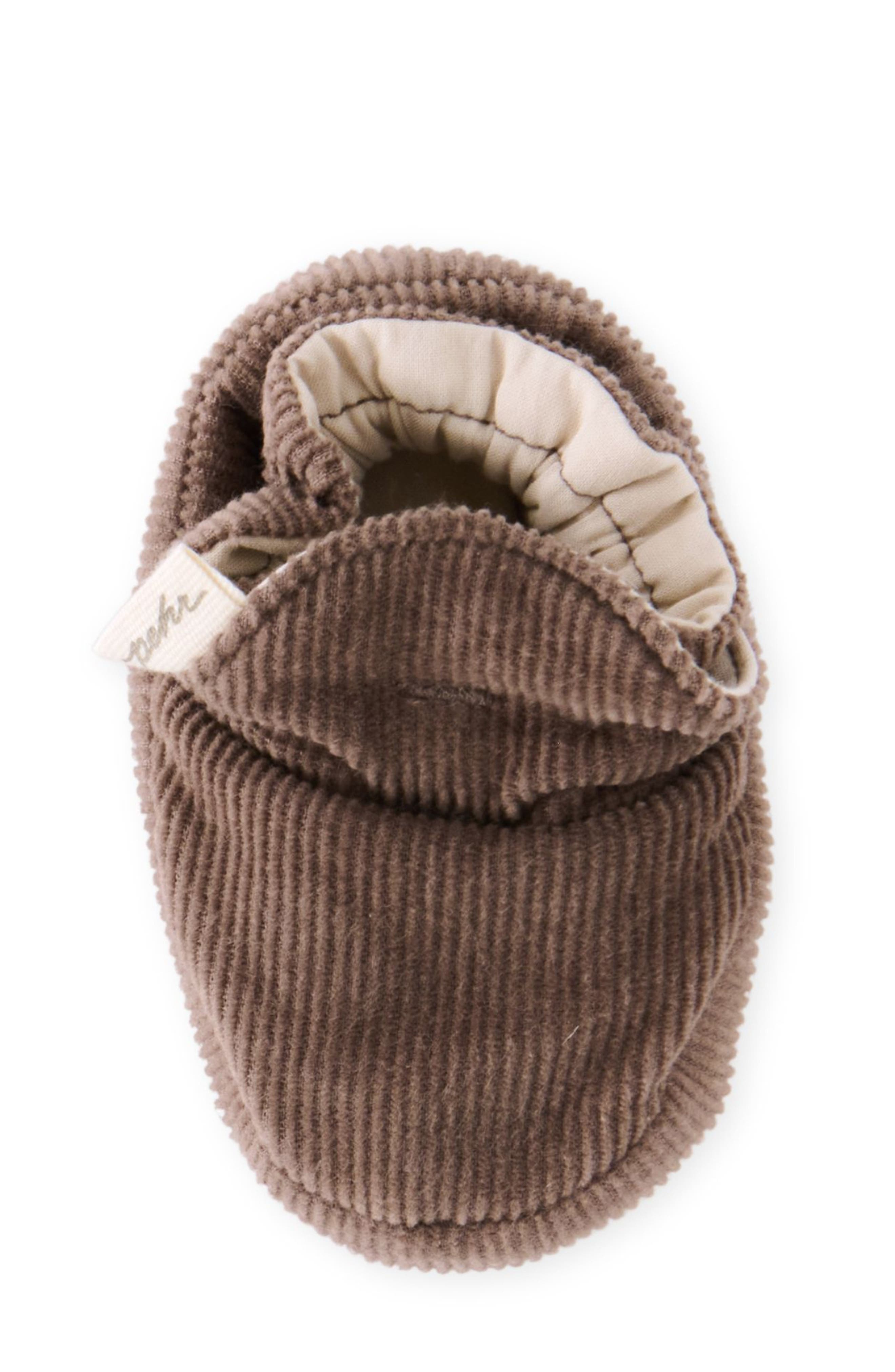 Pehr Organic Cotton Corduroy Bootie, Alternate, color, Portobello