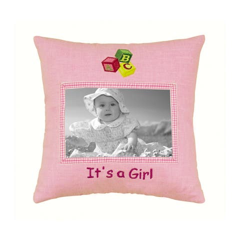It's A Girl Small/Petite Accent Pillow