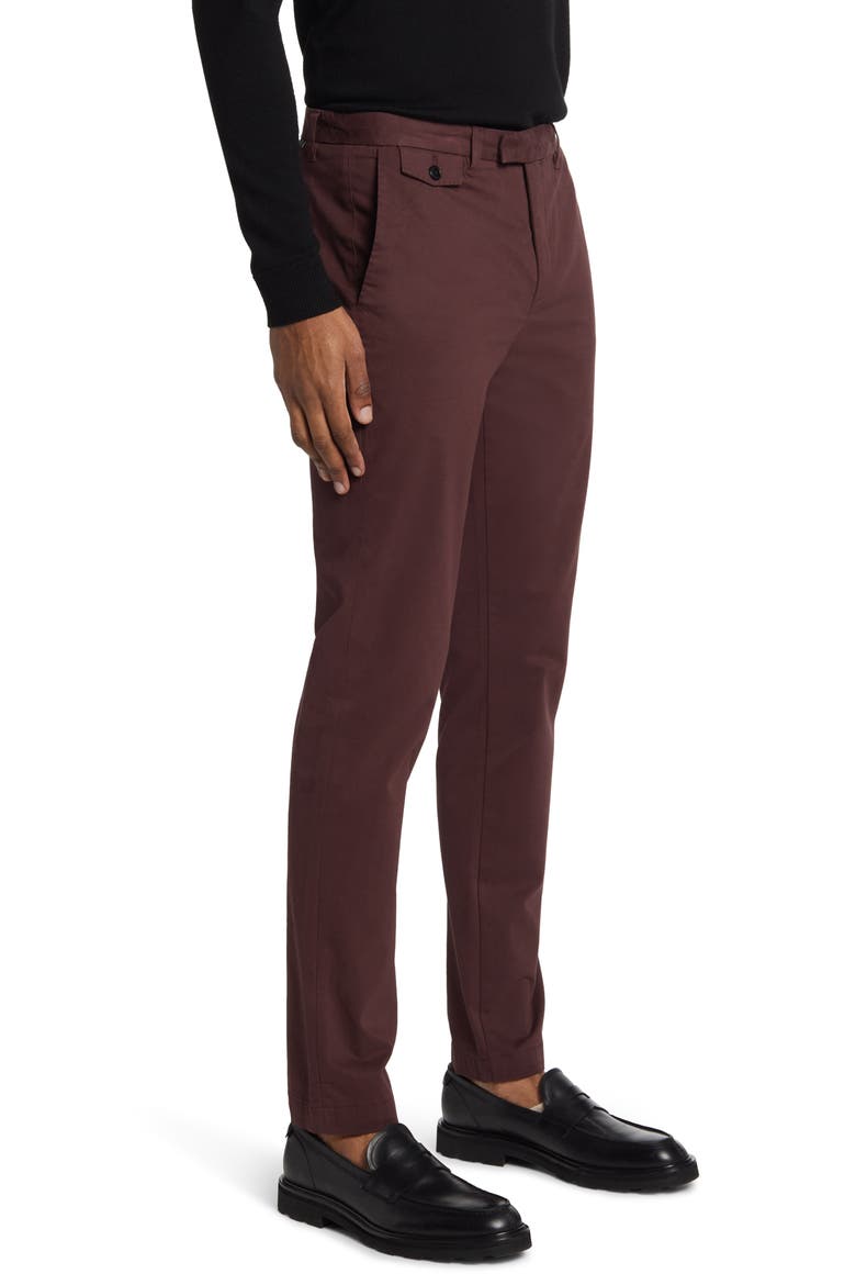 Genay Irvine Slim Fit Chinos, Alternate, color, MAROON