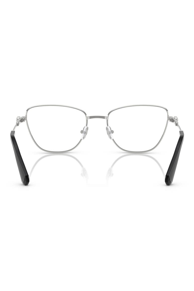 53mm Cat Eye Optical Glasses, Alternate, color, SILVER
