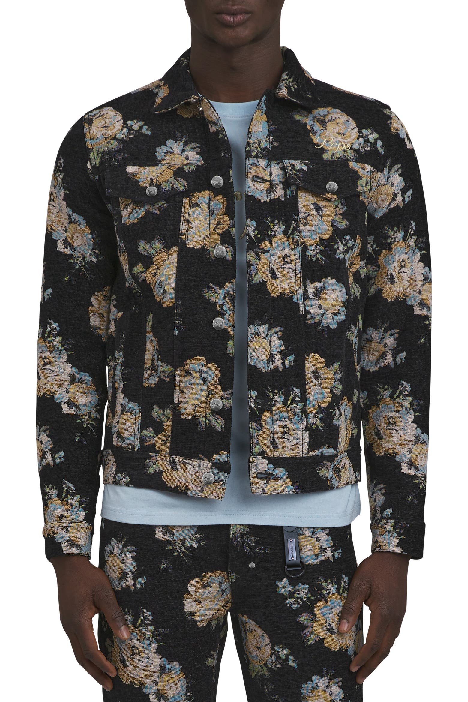 Spread Out Roses PRPS Prim Rose Jacquard Jacket (Men) | Nordstrom
