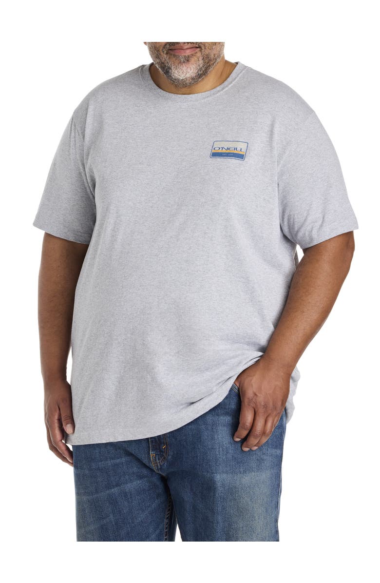 O'Neill Big & Tall Banner Graphic Tee, Alternate, color, Grey Heather