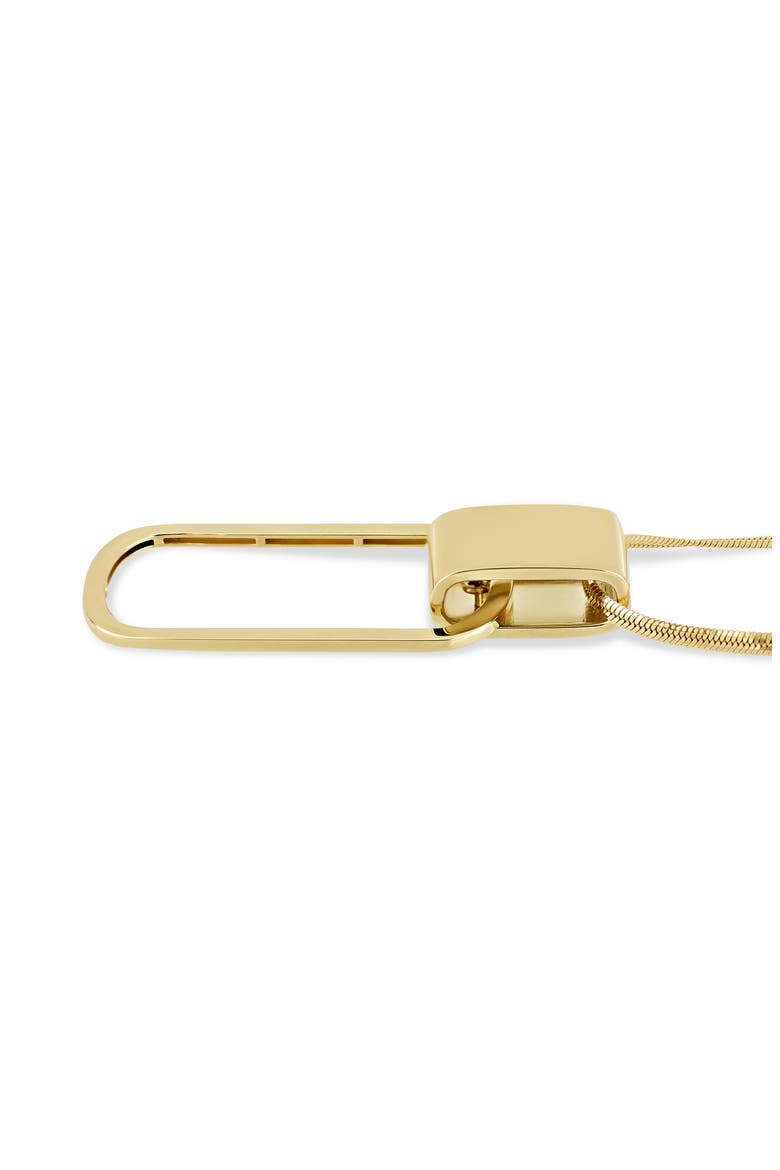 14K Gold Link Pendant Necklace, Alternate, color, 14K YELLOW GOLD