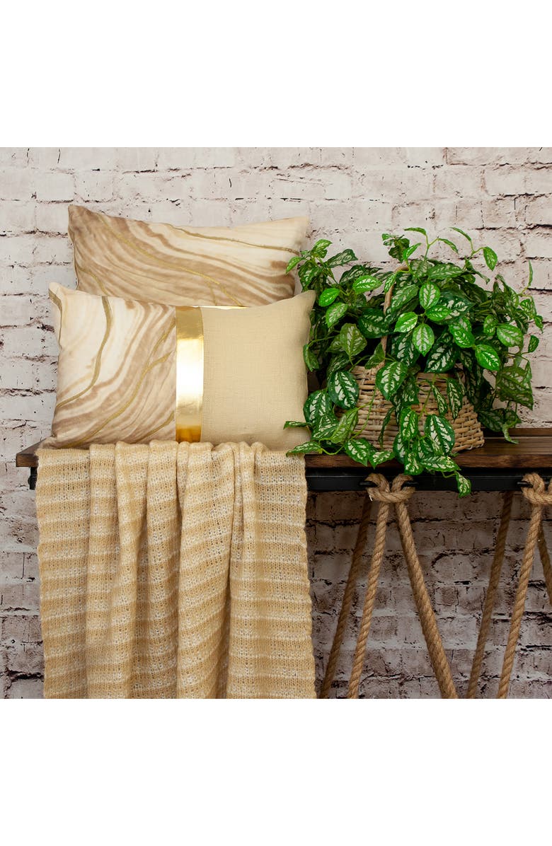 PARKLAND COLLECTION Stripe Square Accent Pillow, Alternate, color, 