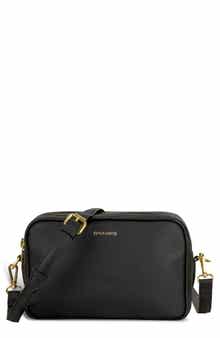 Double Zip Leather Camera Bag