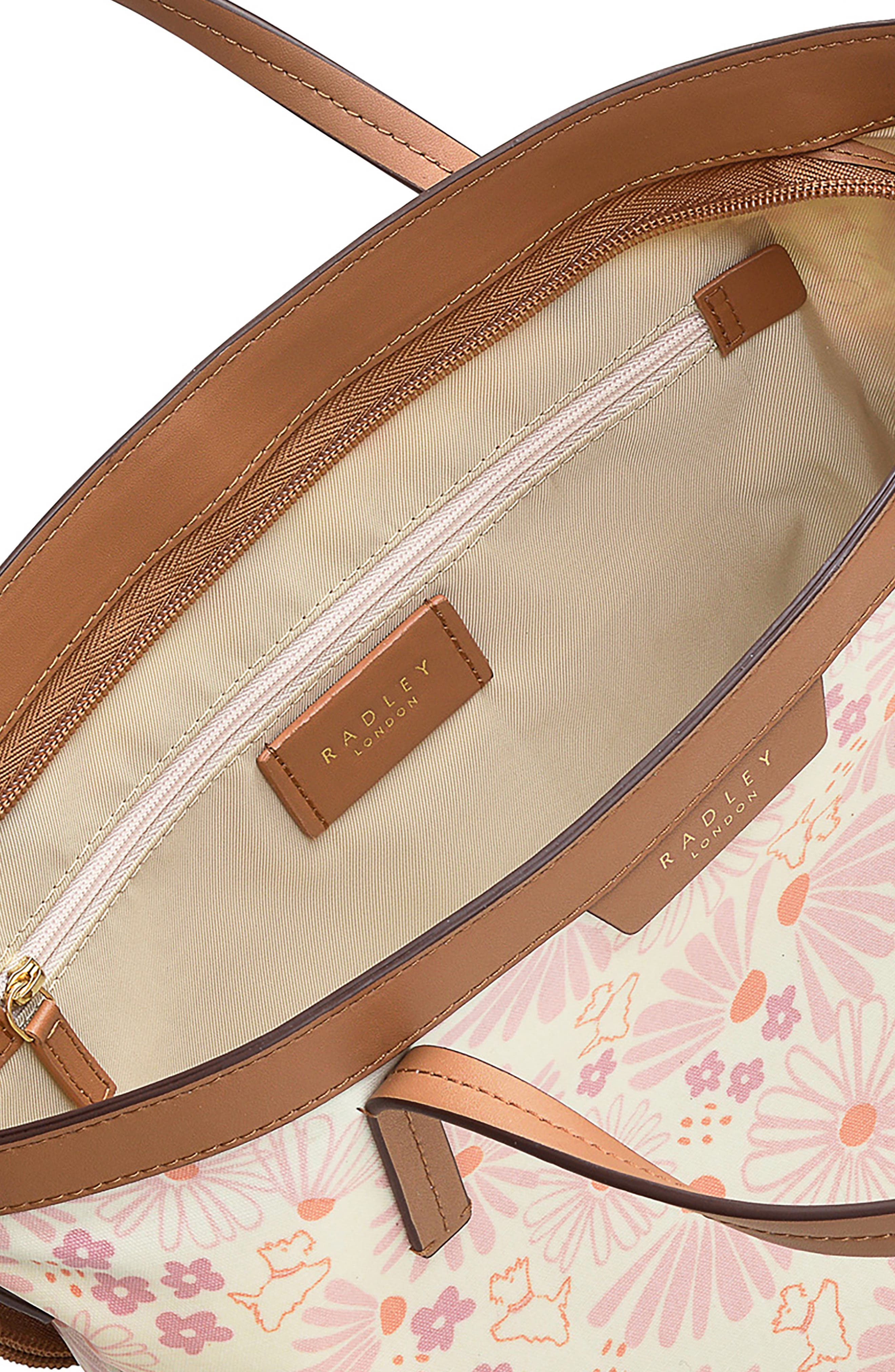 Radley Blooms Tote Bag, Alternate, color, Chalk