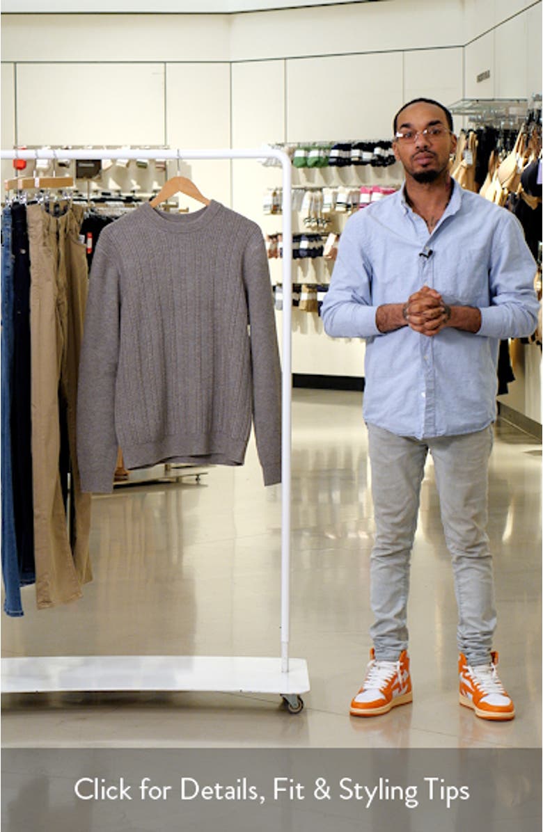 Combined Cable Knit Sweater, sales video thumbnail