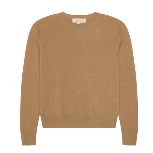 Ellsworth + Ivey Daphne Cashmere Sweater In Brown