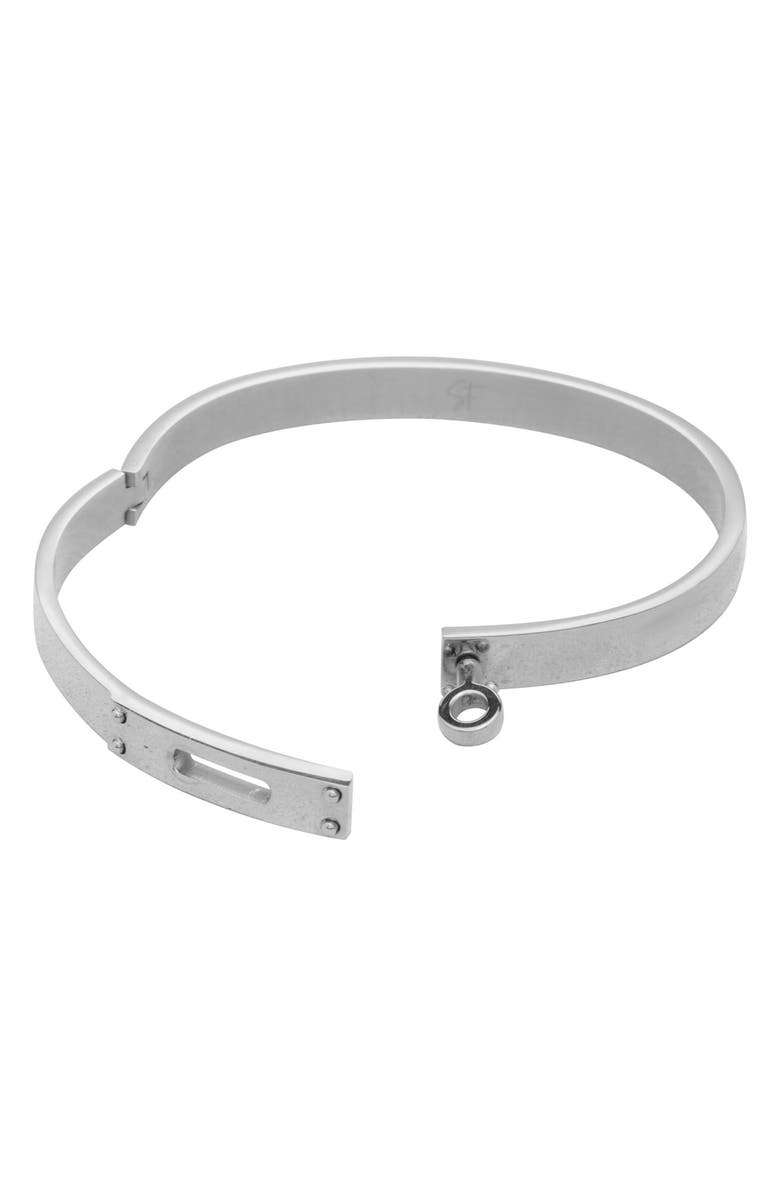 st. Moran Tarnish Resistant Bangle, Alternate, color, Silver