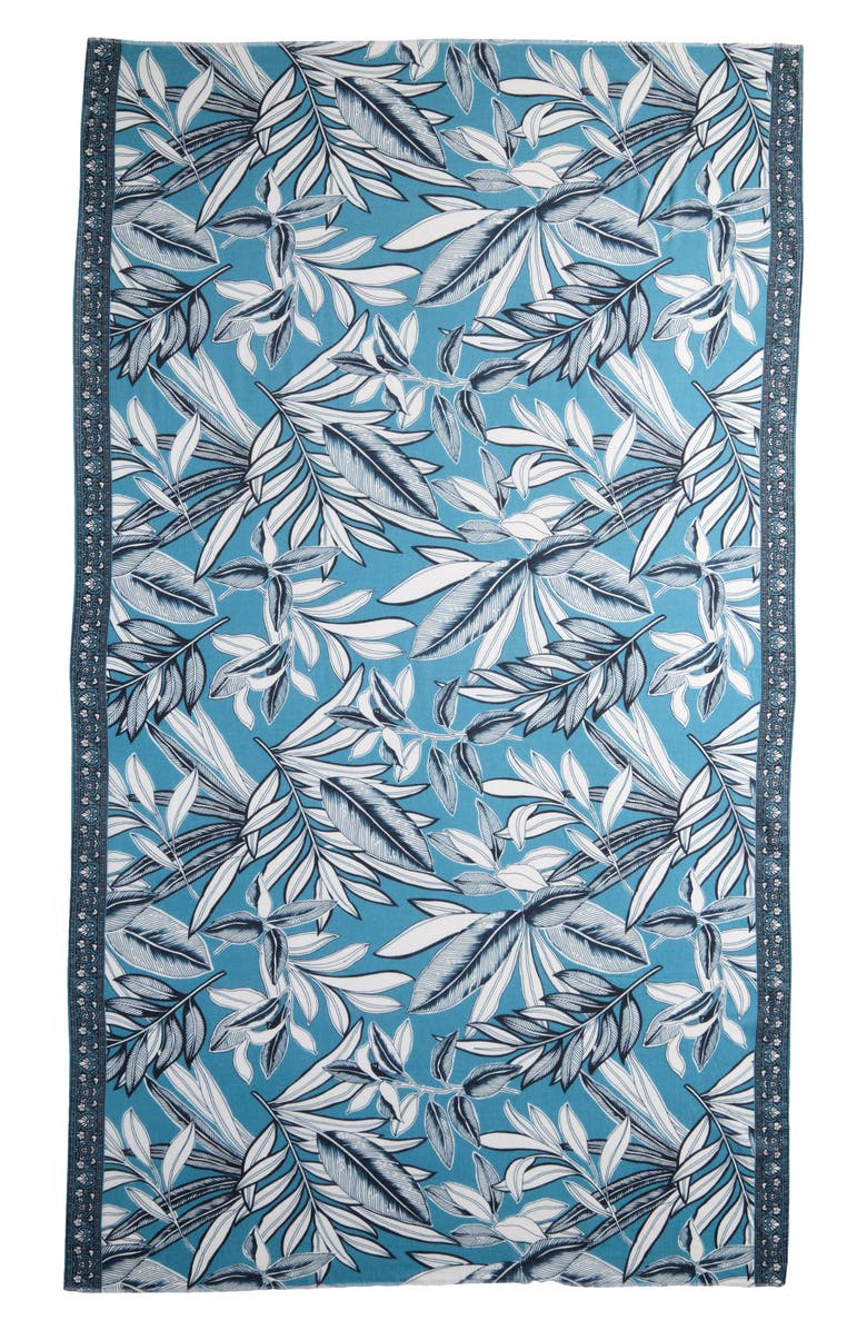 Echo Golden Palm Scarf, Alternate, color, Vista Blue