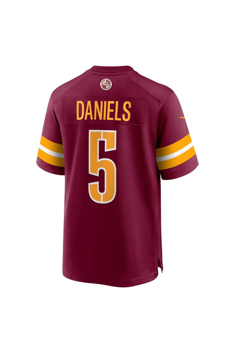 Men's Nike Jayden Daniels Burgundy Washington Commanders  Player Game Jersey, Alternate, color, Burgundy