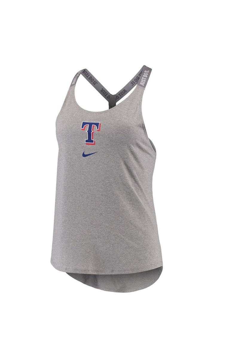 Nike Women's Nike Charcoal Texas Rangers Elastika Performance Tank Top, Main, color, 