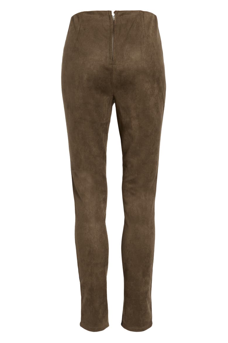 Faux Suede Leggings, Alternate, color, INTO THE FOREST