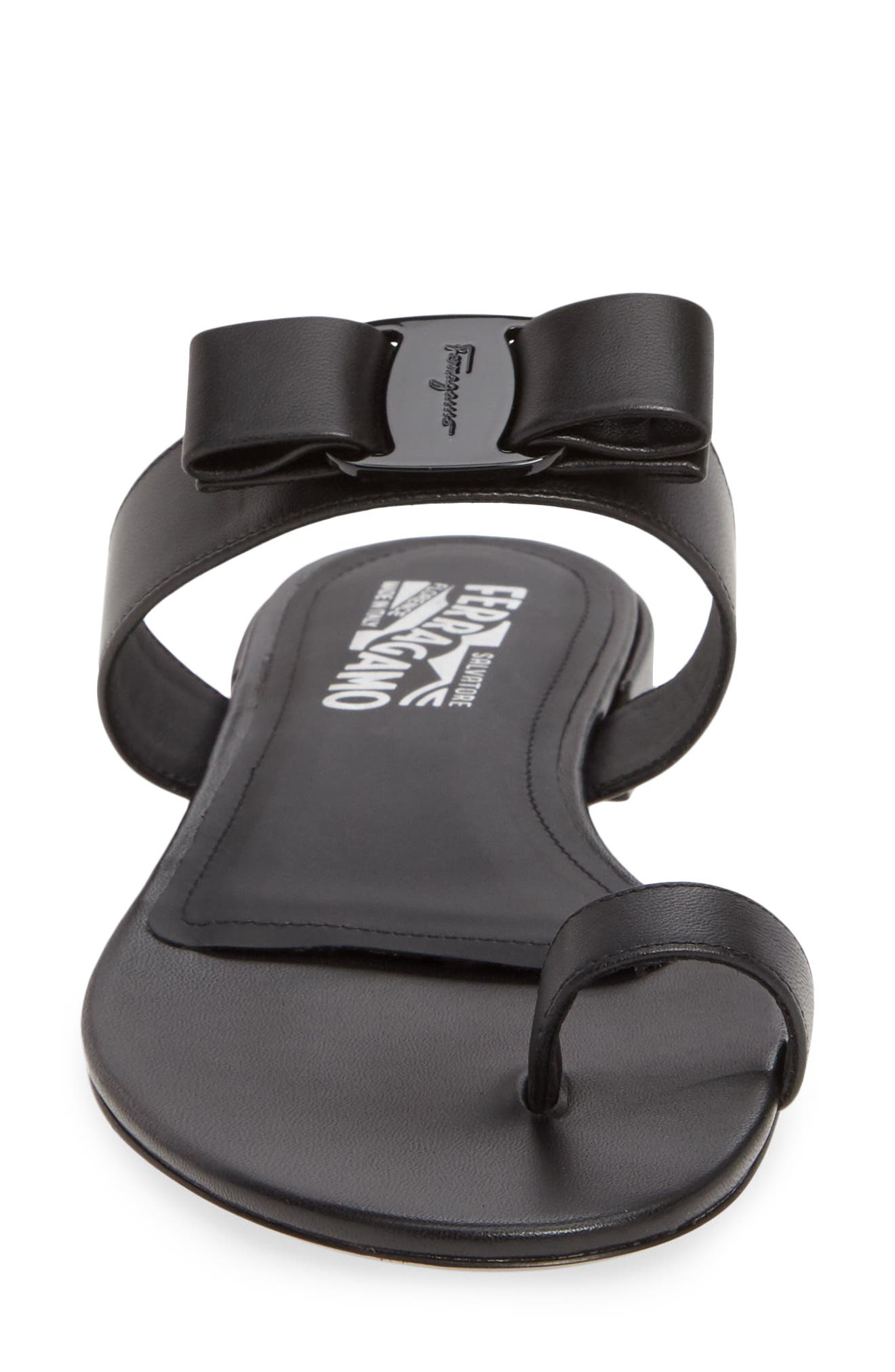 FERRAGAMO Salvatore Ferragamo Louisa Bow Toe Loop Sandal, Alternate, color, 