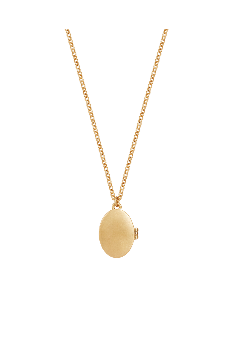 Robin & Blackberry Gold Locket Chain Necklace, Alternate, color, Gold