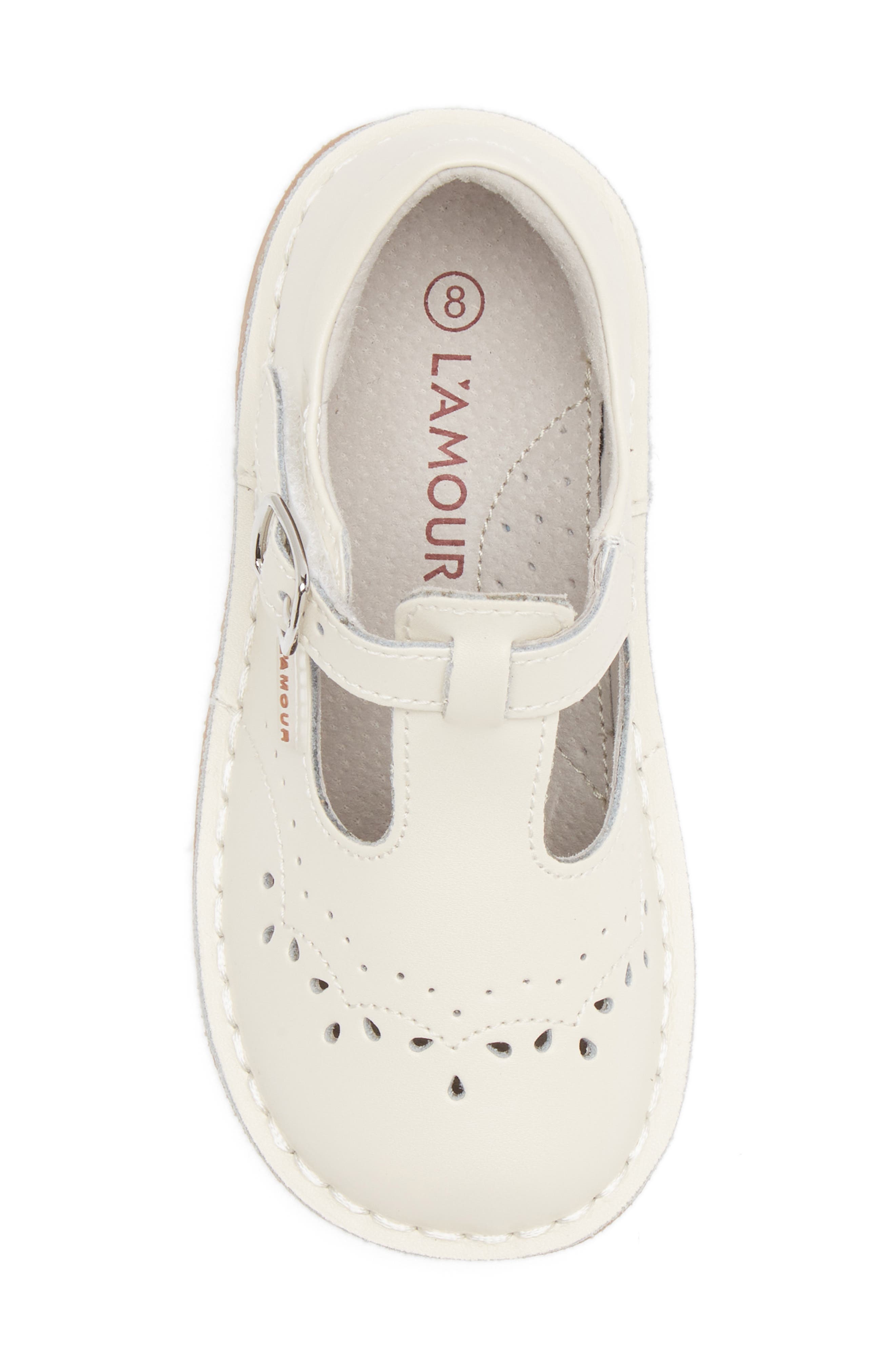 Kids' Ruthie T Strap Mary Jane, Alternate, color, PEARL WHITE