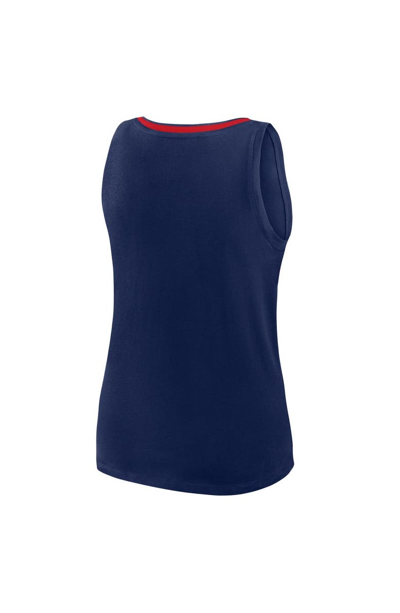 Logo Athletic Women's Logo Athletic Navy Cleveland Guardians Stellar Win V-Neck Tank Top, Alternate, color, Navy