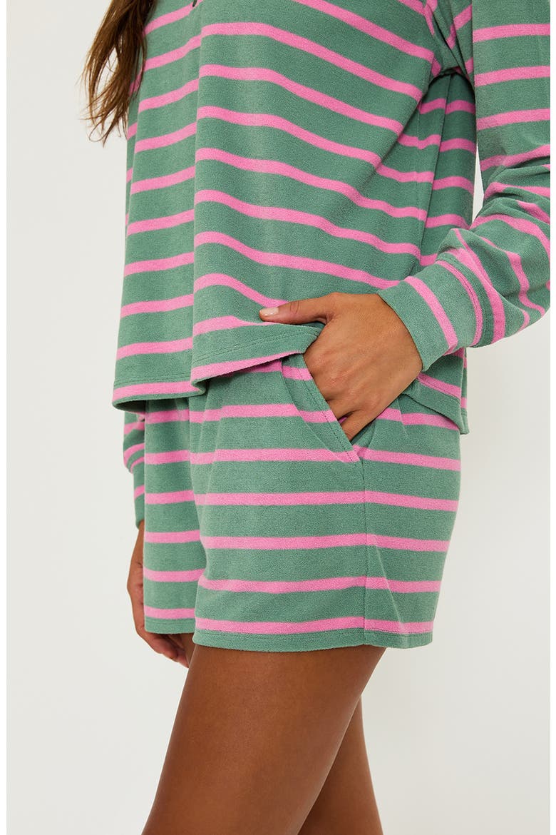 Raya Shorts, Alternate, color, SAGE BLOOM STRIPE