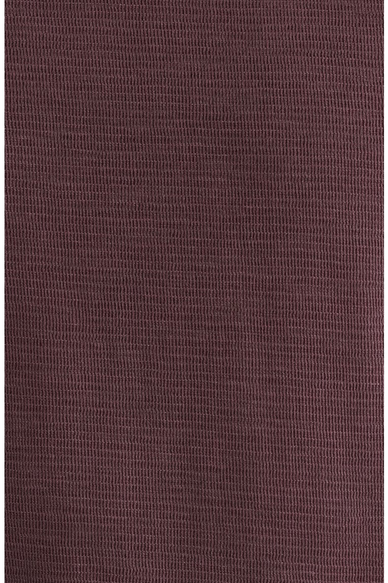 Solid Cotton Blend Crewneck T-Shirt, Alternate, color, FUDGE