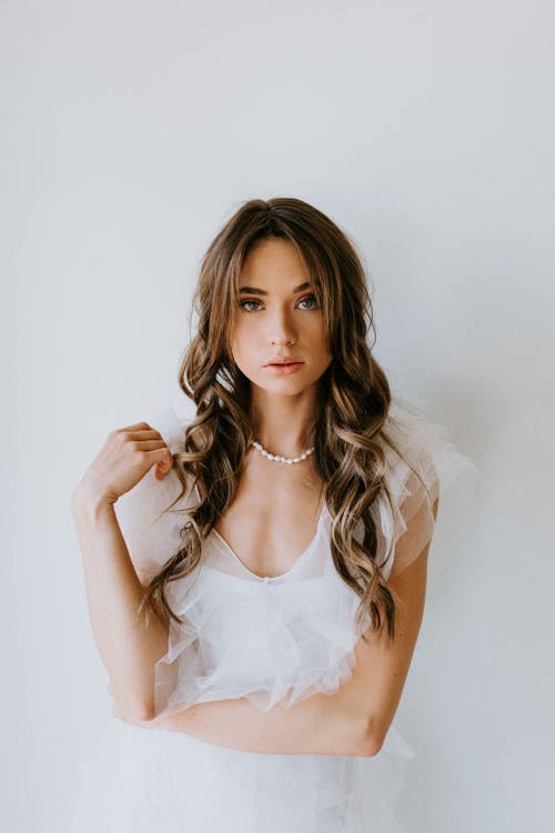 Untamed Petals Alyx Freshwater Pearl Necklace In White