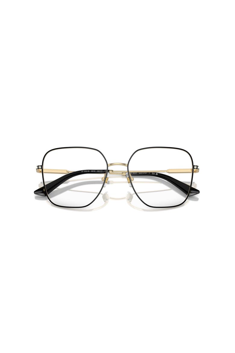 53mm Square optical glasses, Alternate, color, Black