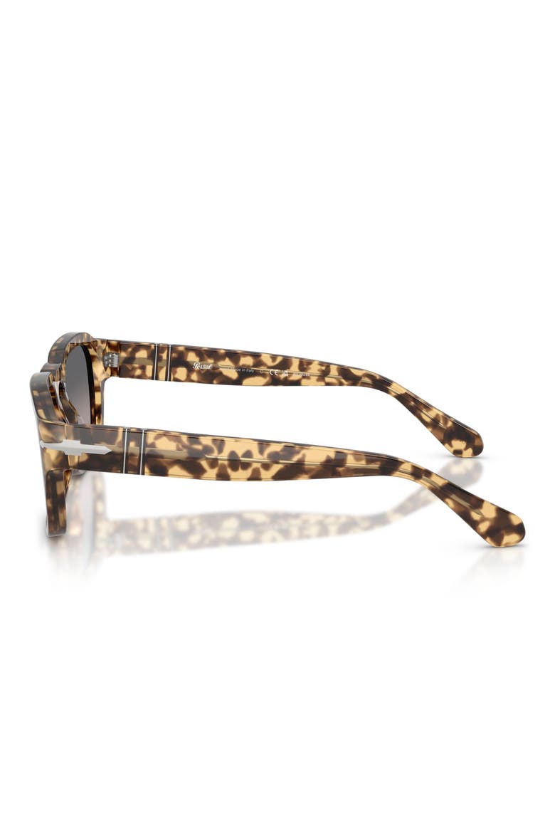 56mm Gradient Polarized Pillow Sunglasses, Alternate, color, TORTOISE BROWN / BLUE / POLAR