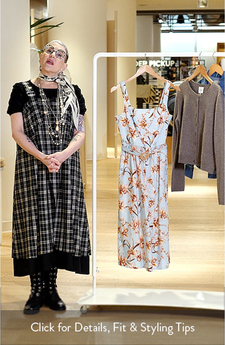 Floral Fit & Flare Dress, sales video thumbnail