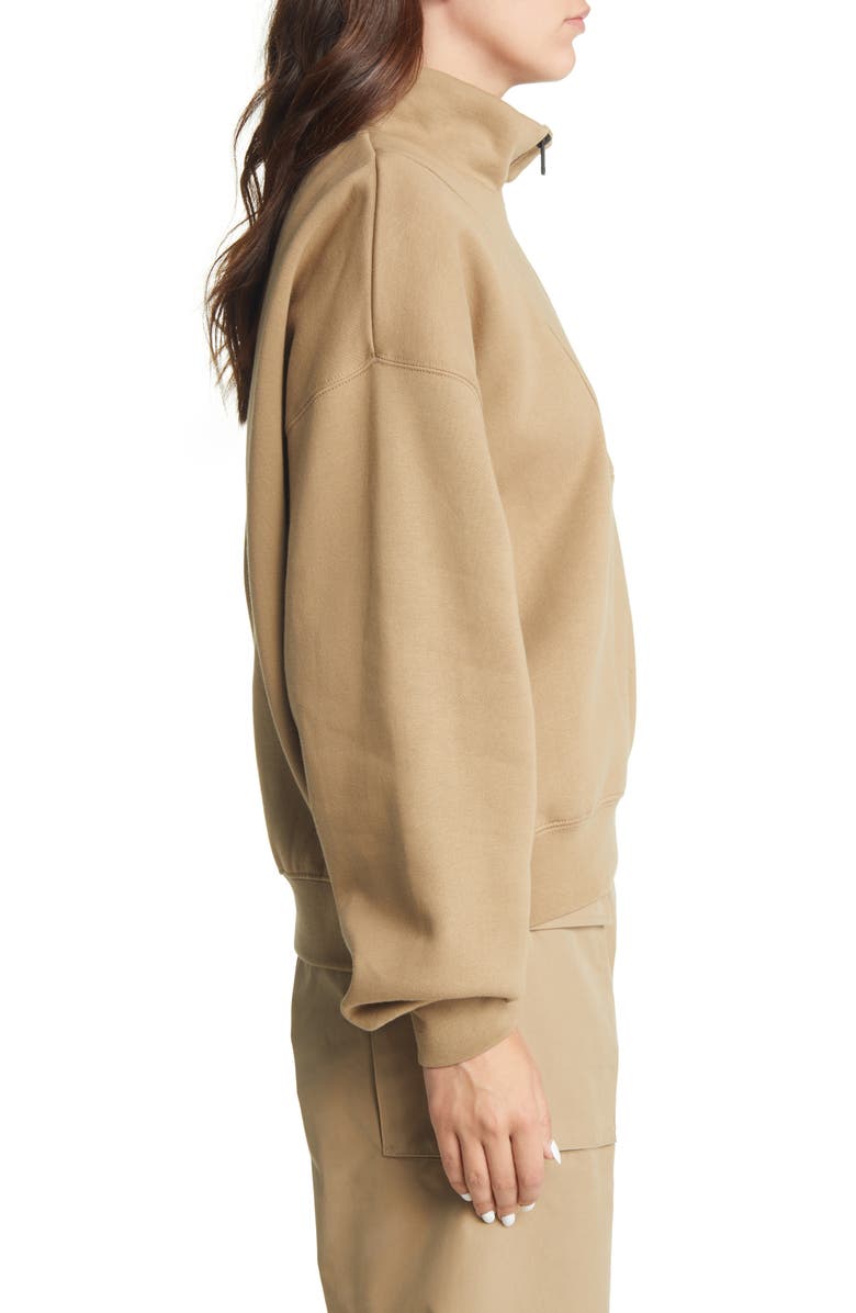 Fear of God Essentials Women's Half Zip Sweatshirt, Alternate, color, 