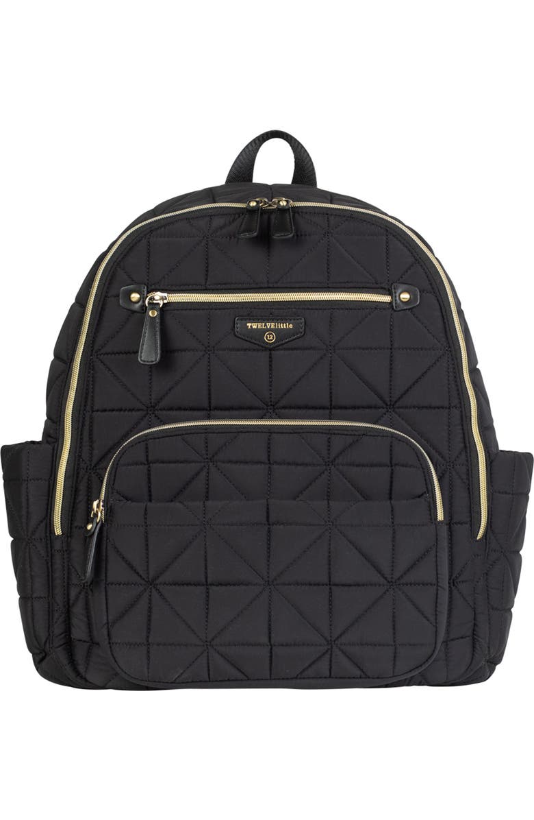 TWELVElittle Companion Quilted Nylon Diaper Backpack, Main, color,