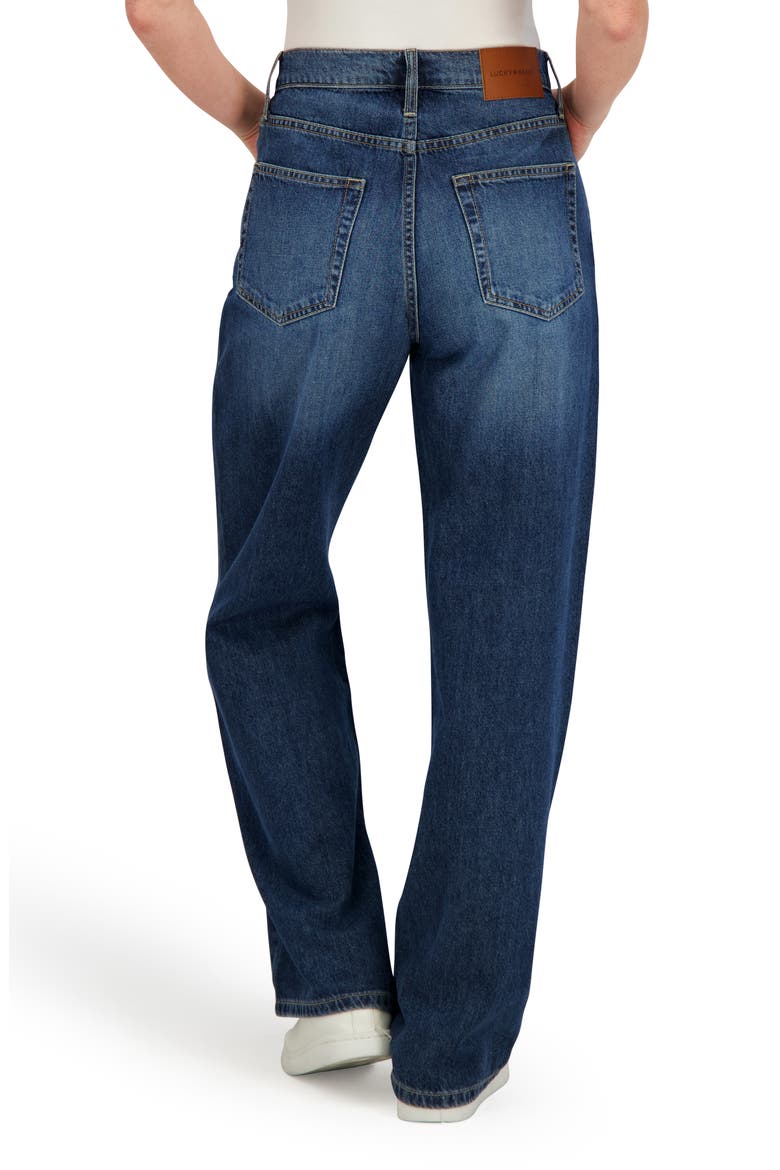 High Waist Wide Leg Jeans, Alternate, color, SASSAFRAS