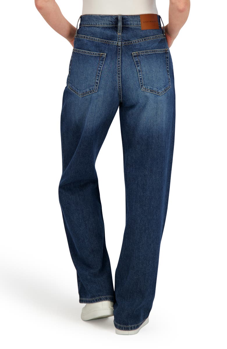 Lucky Brand High Waist Wide Leg Jeans, Alternate, color, Sassafras