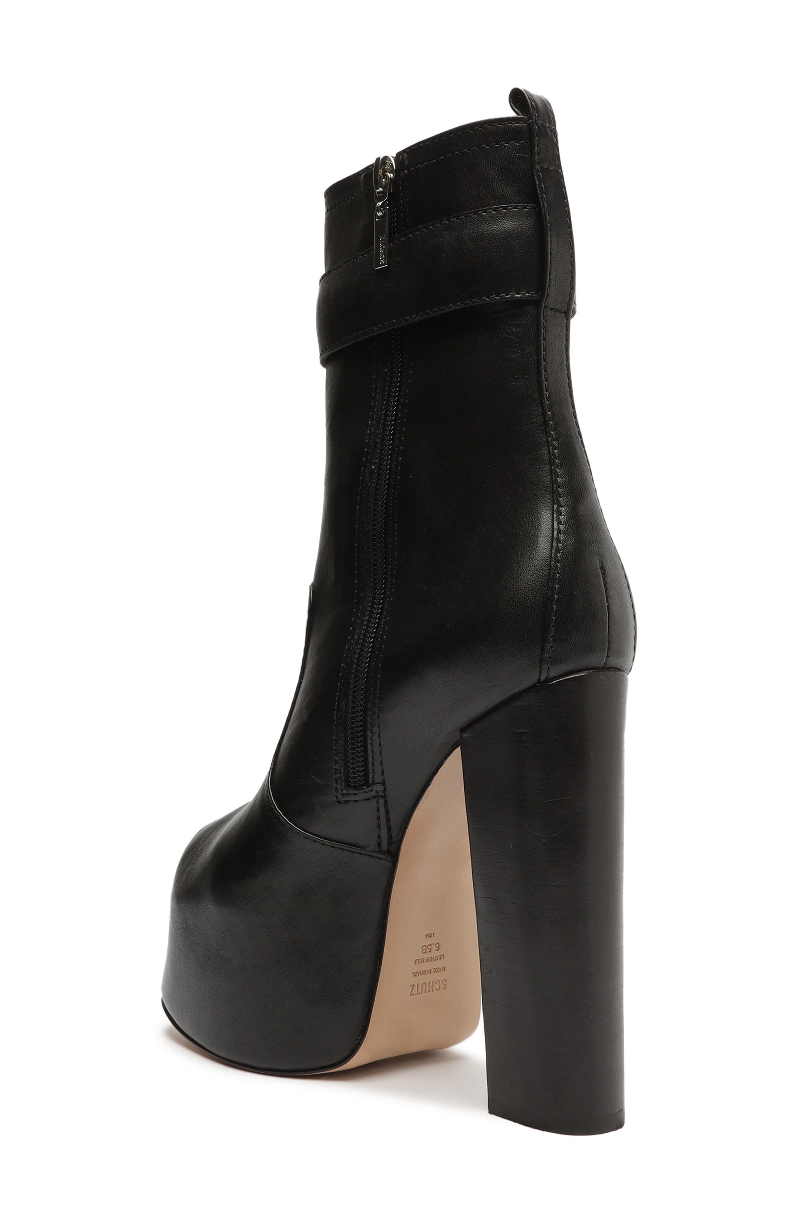 Schutz Aberdeen Buckle Platform Boot, Alternate, color, 