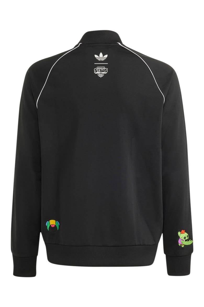 Kids' SST Track Top, Alternate, color, BLACK/ WHITE