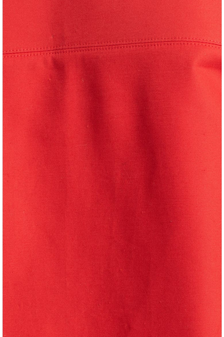Collarless Crop Jacket, Alternate, color, TULIP RED