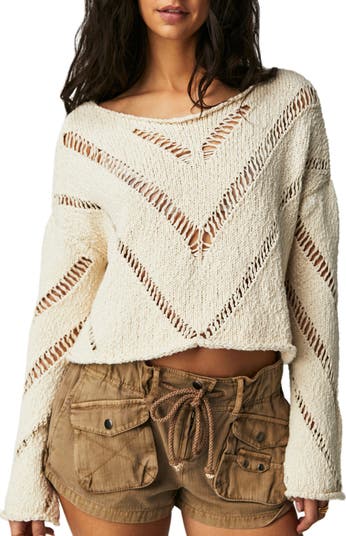 Free People Cream top Sweater