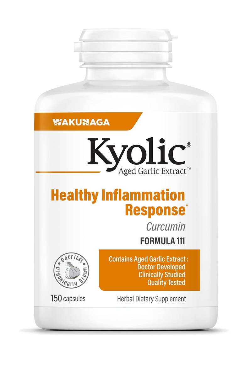 Aged Garlic Extract Formula 111, Healthy Inflammation Response, Curcumin, 150 ct Capsules, Main, color, None