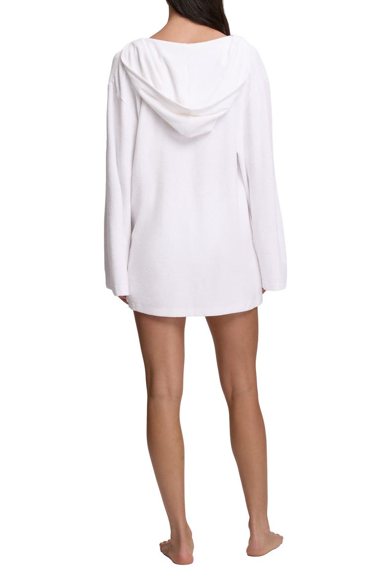 Hooded Tunic Cover-Up, Alternate, color, WHITE