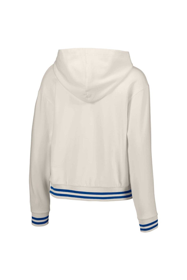 Women's Lusso  White St. Louis Cardinals Magnolia Tri-Blend Quarter-Zip Hoodie, Alternate, color, White