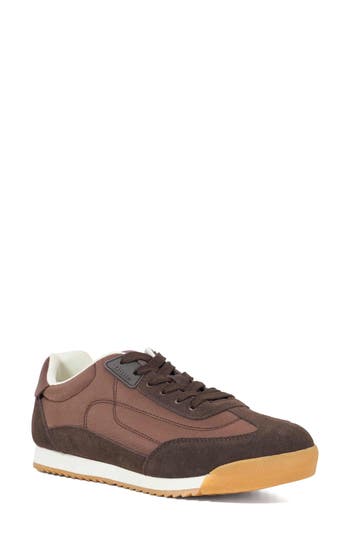 Dune London Emanie Suede Sneaker In Brown