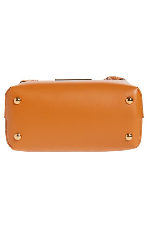 Etro Extra Small Libra Leather Crossbody Bag In Arancione