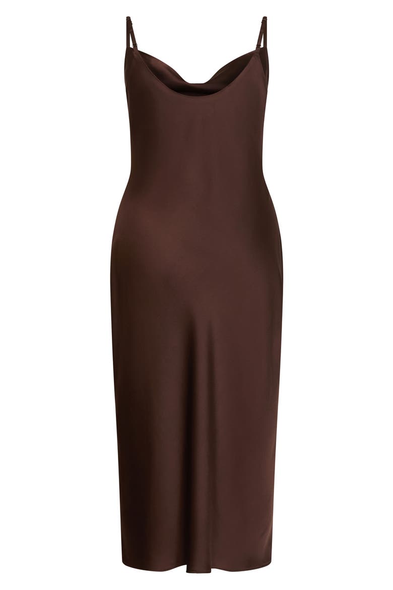 Satin Slipdress, Alternate, color, TRUFFLE