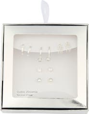 NORDSTROM RACK Demi-Fine 5-Pack Assorted Everyday Essential Earrings